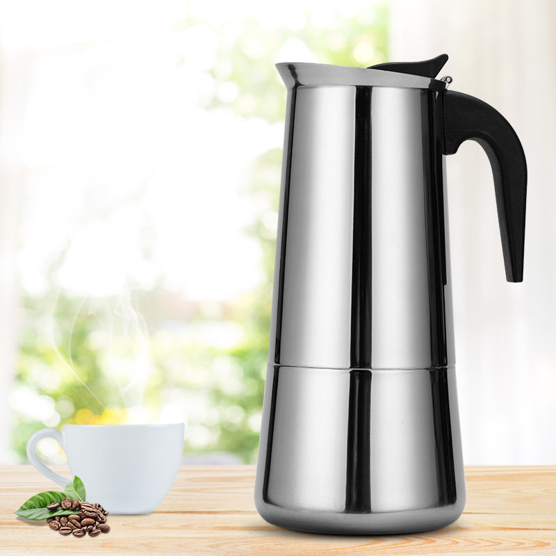 Stovetop Moka Pot Coffee Maker Stainless Steel Moka Express Espresso Maker 600ML