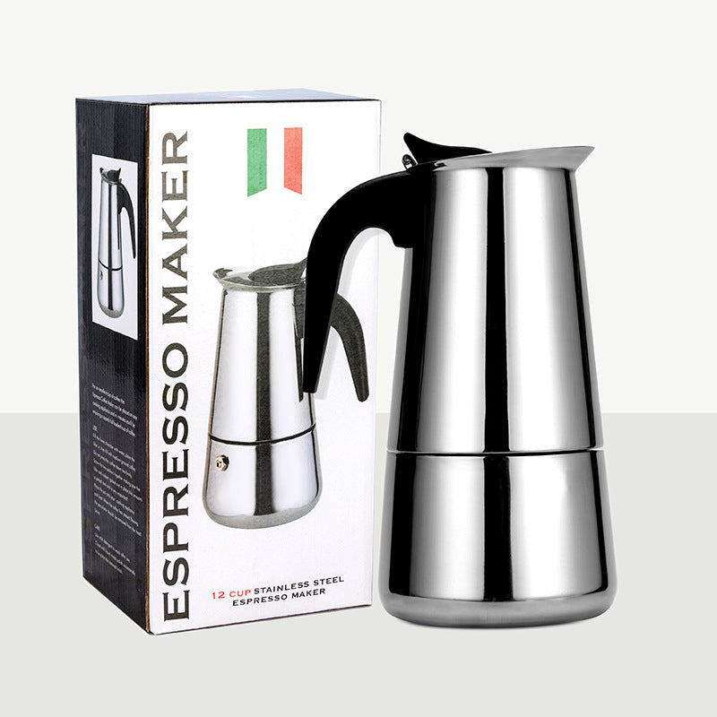 Stovetop Moka Pot Coffee Maker Stainless Steel Moka Express Espresso Maker 300ML