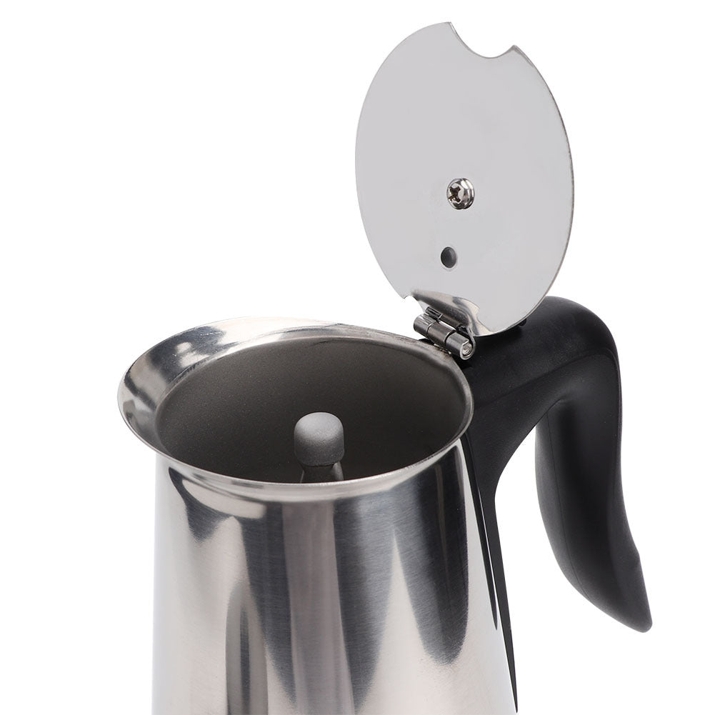 Electric Moka Pot stainless steel Electric Moka Express Coffee Maker 6-Cup 300ML