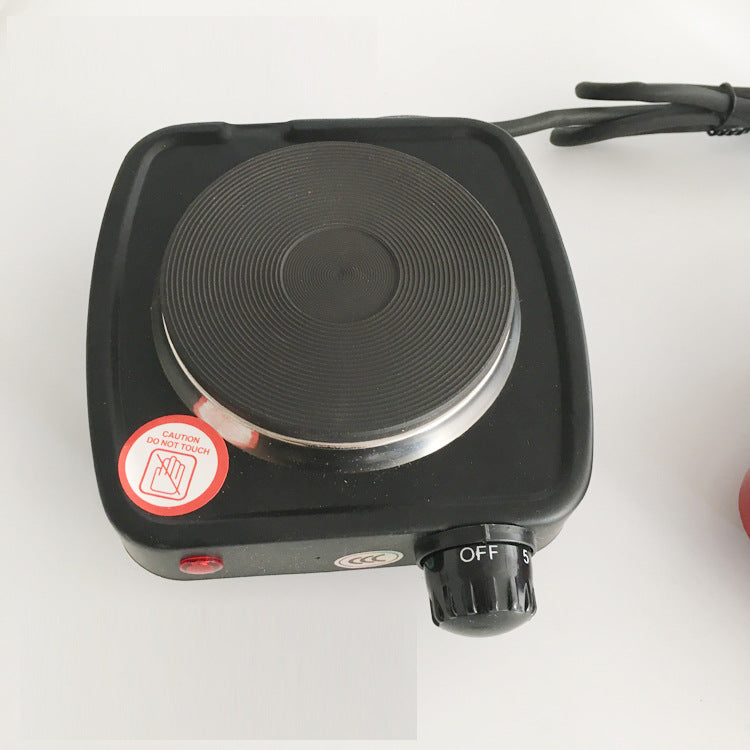 Single Hot Plate Portable Electric Stove for Coffee Makers 500W Black