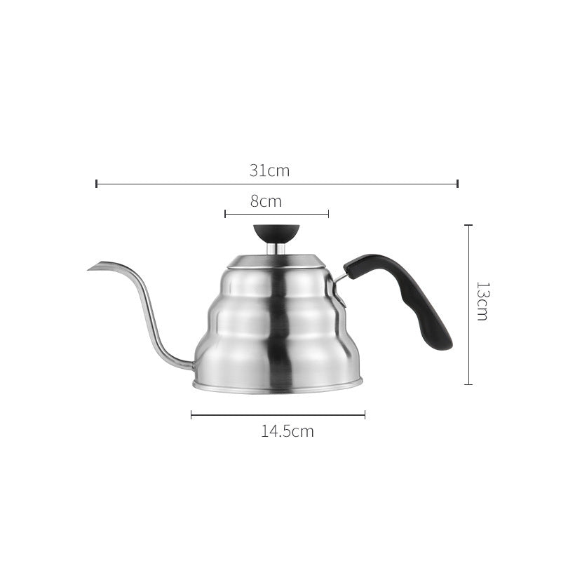 Pour Over Coffee Gooseneck Kettle 1L Stainless Steel