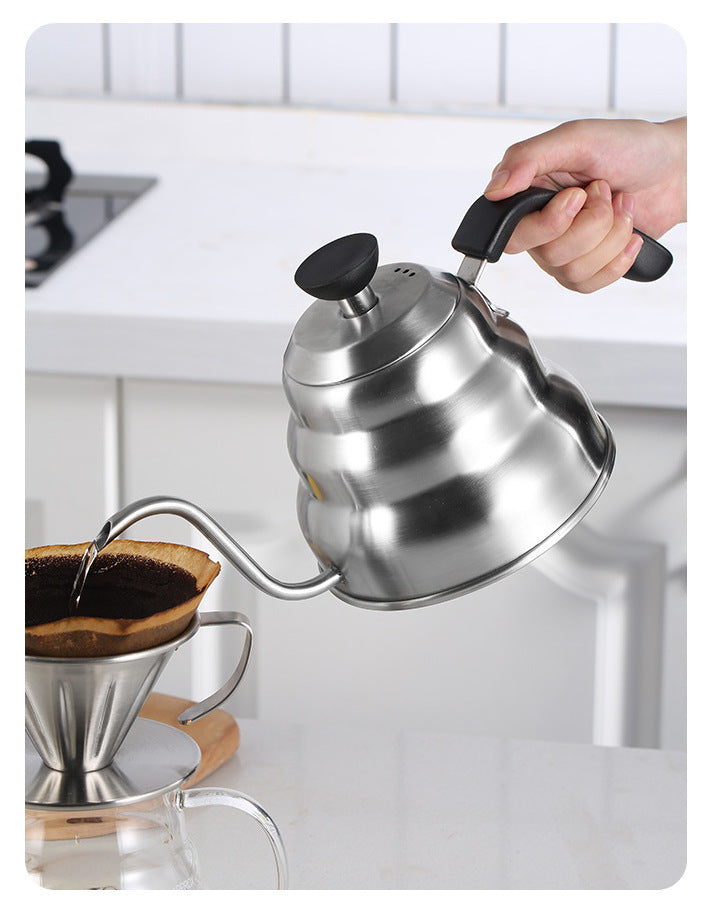 Pour Over Coffee Gooseneck Kettle 1L Stainless Steel