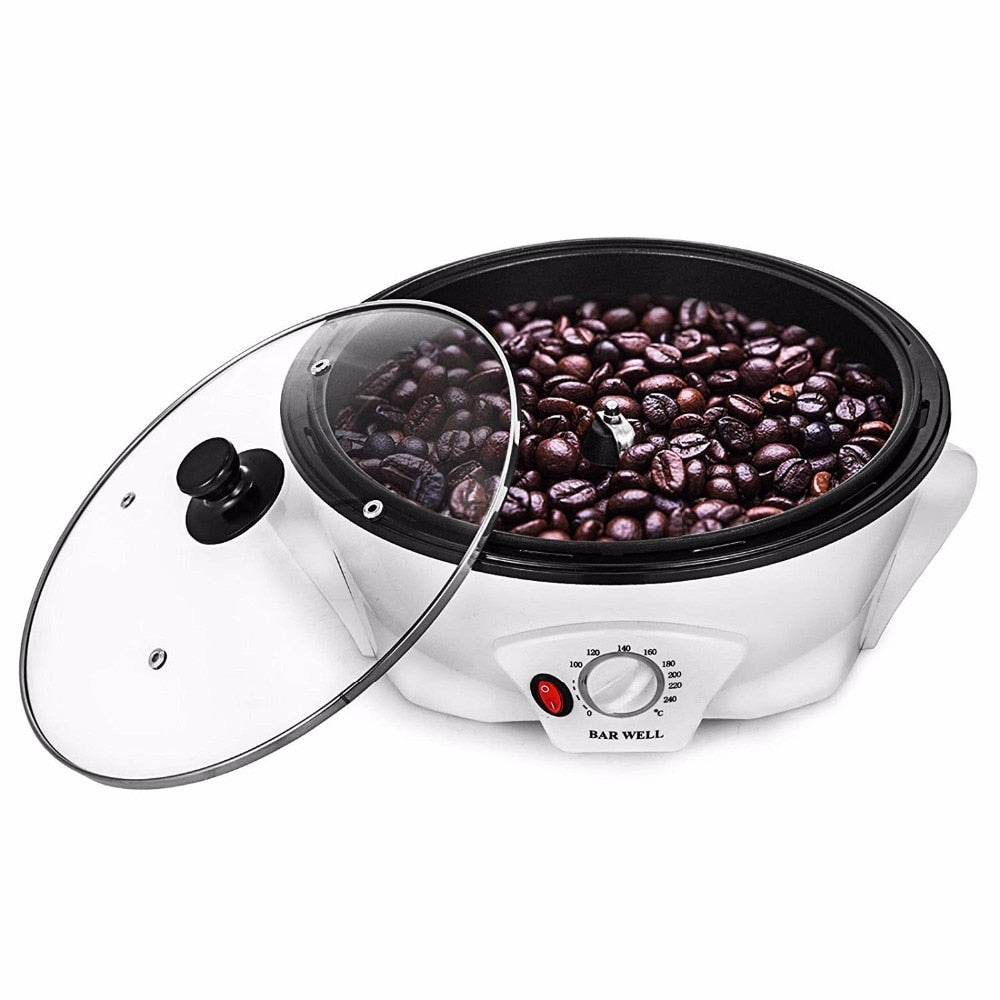 Electric Coffee Roaster - Nut & Bean Roasting, Adjustable Temperature