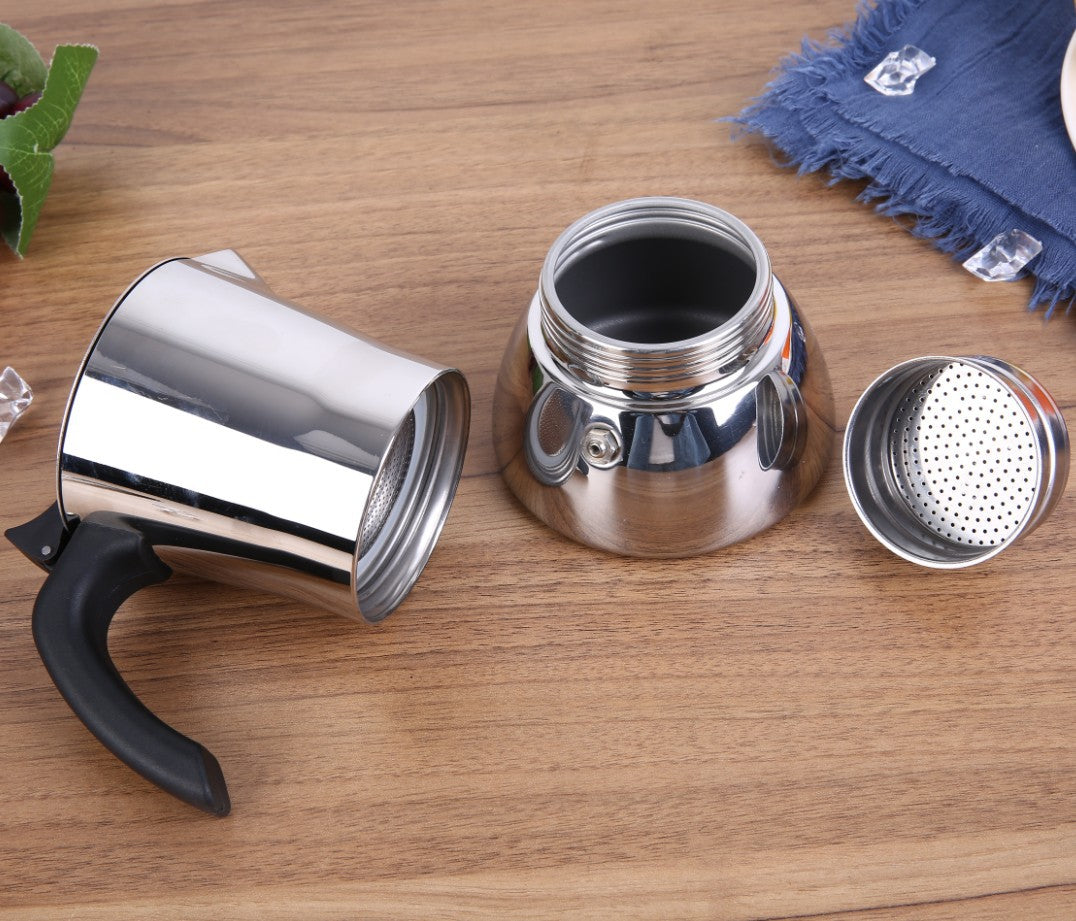 300ML Stovetop Coffee Maker Stainless Steel Moka Express