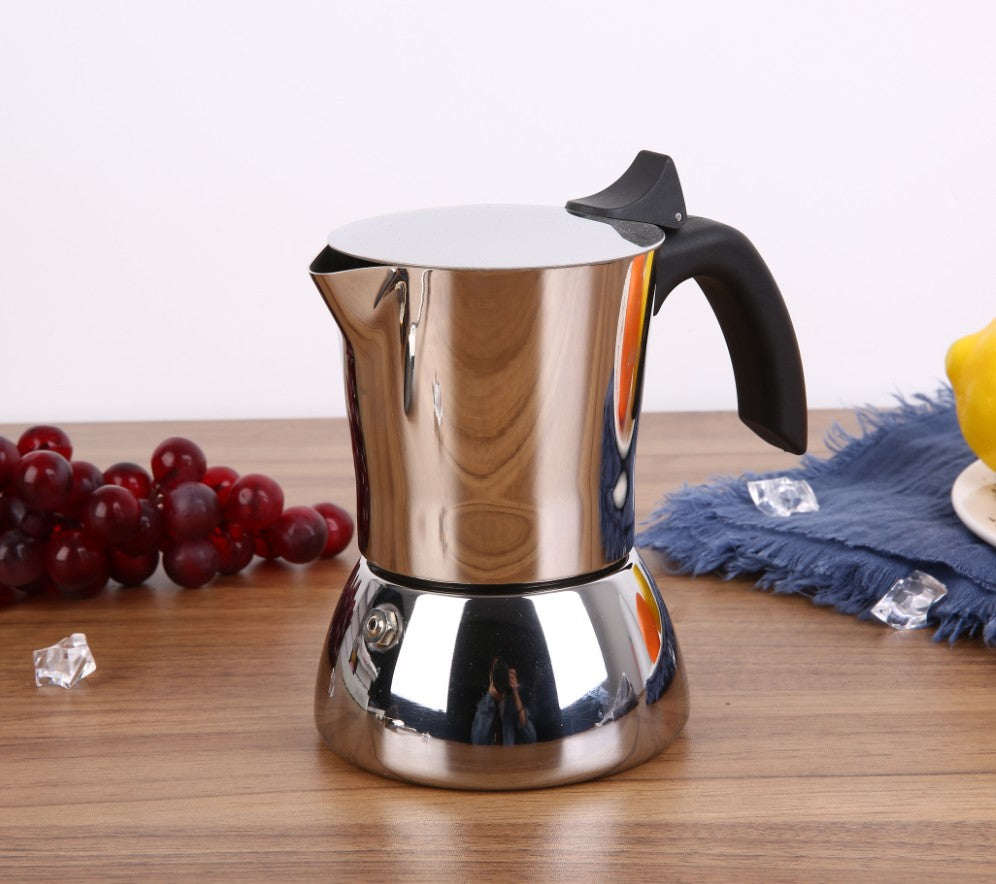 300ML Stovetop Coffee Maker Stainless Steel Moka Express