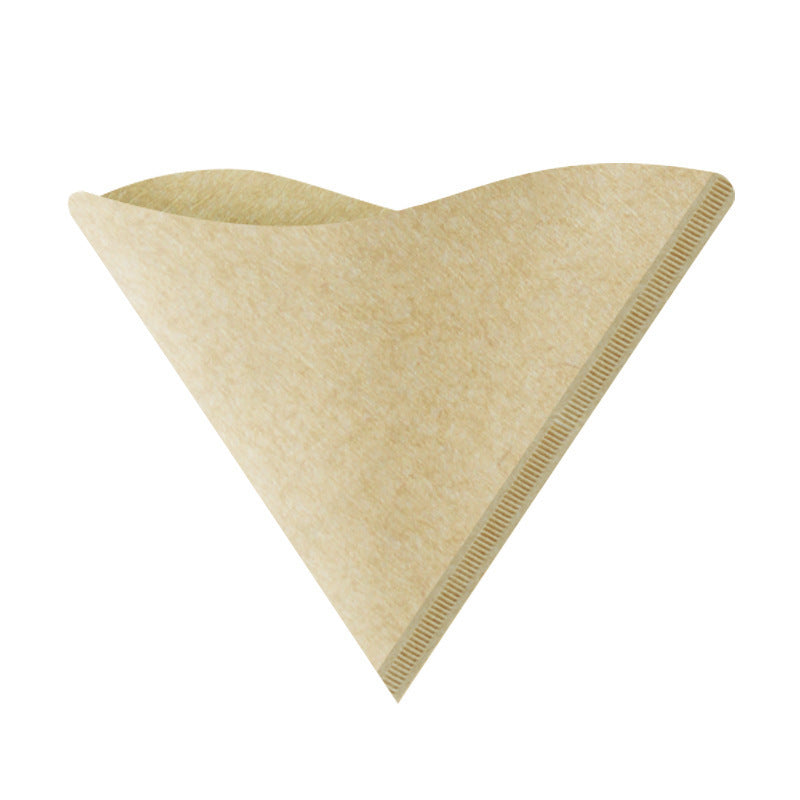 V60 Unbleached Coffee paper Filter V01, V-shaped Brown Paper Filters 1-2 Cup