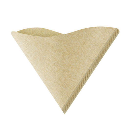 V60 Unbleached Coffee paper Filter V01, V-shaped Brown Paper Filters 1-2 Cup