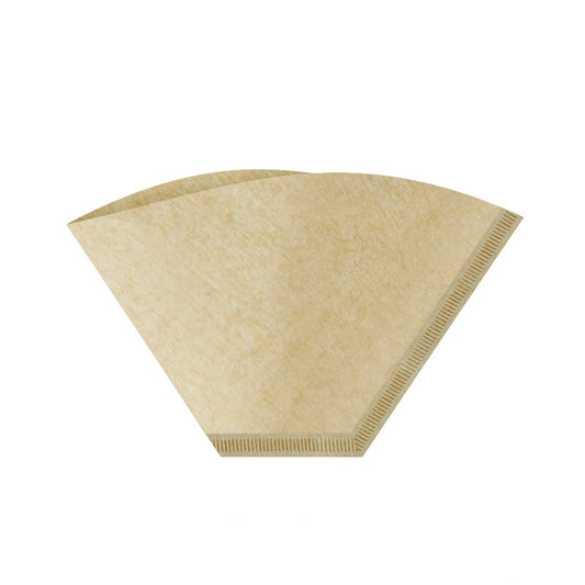 Unbleached Coffee paper Filter, Fan-shaped Brown Paper Pour Over Filters 1-2 Cup