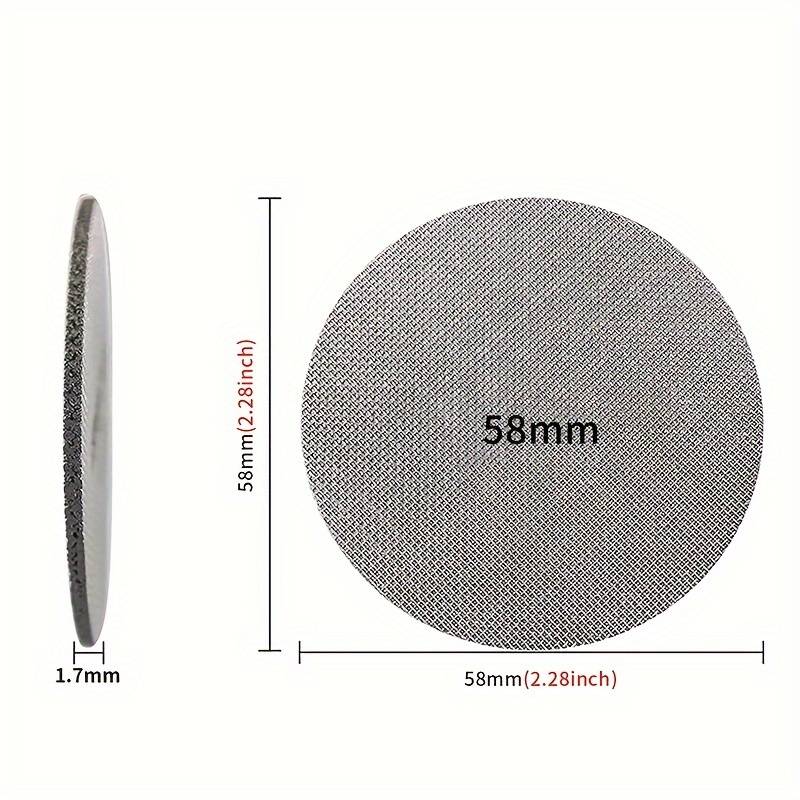 Espresso Puck Screen Reusable Stainless Steel Coffee Filter Plate Silver 58MM