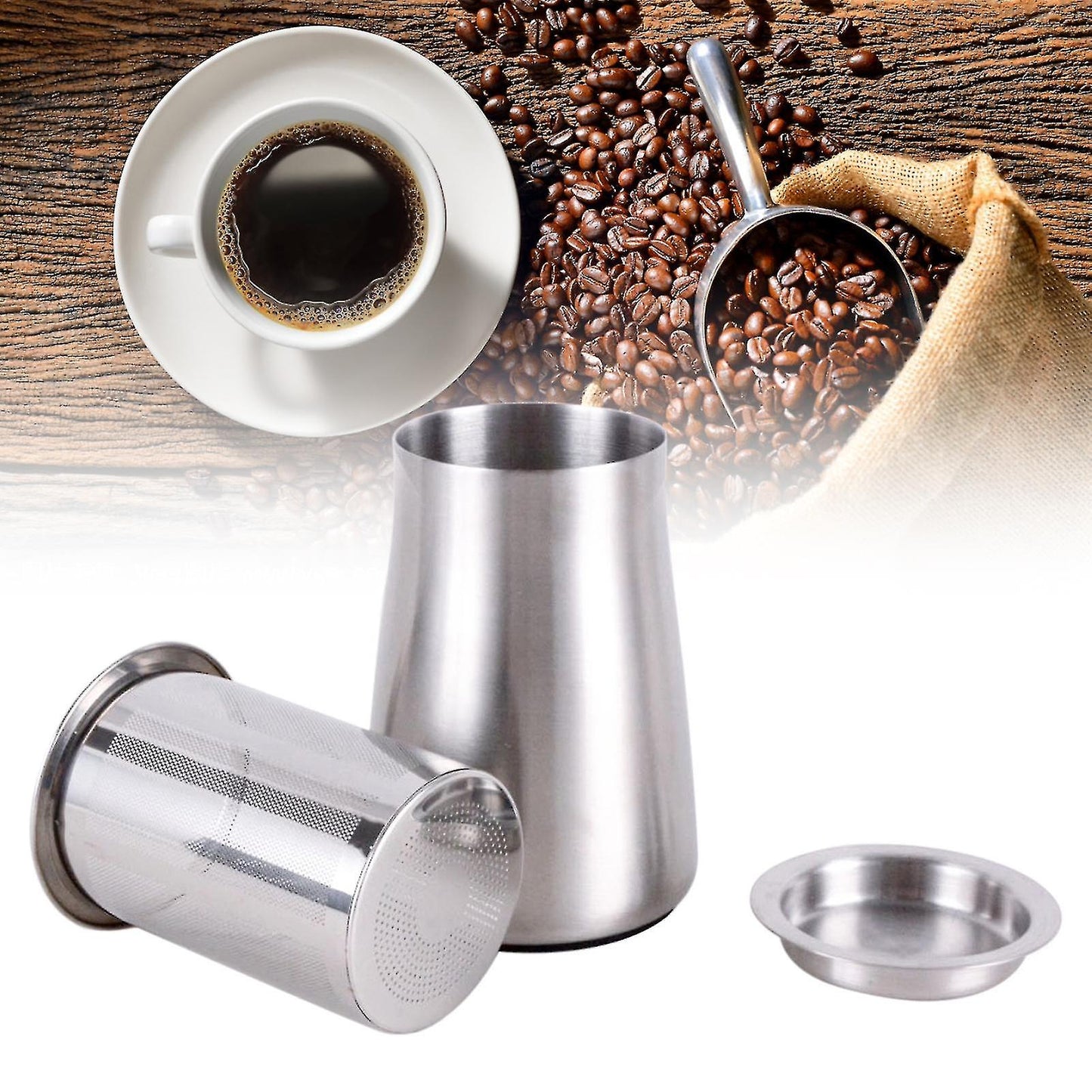 Coffee Powder Filter Cup Stainless Steel Coffee Sifter