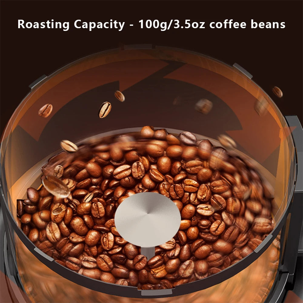 Compact Electric Coffee Roaster, Smoke-Free 120g Capacity Household Air Roaster