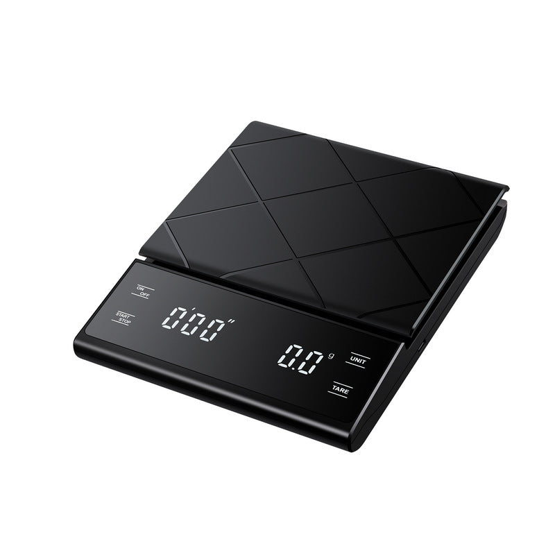 Digital Kitchen Scale Barista Coffee Scale with Timer 5KG/0.1G Black