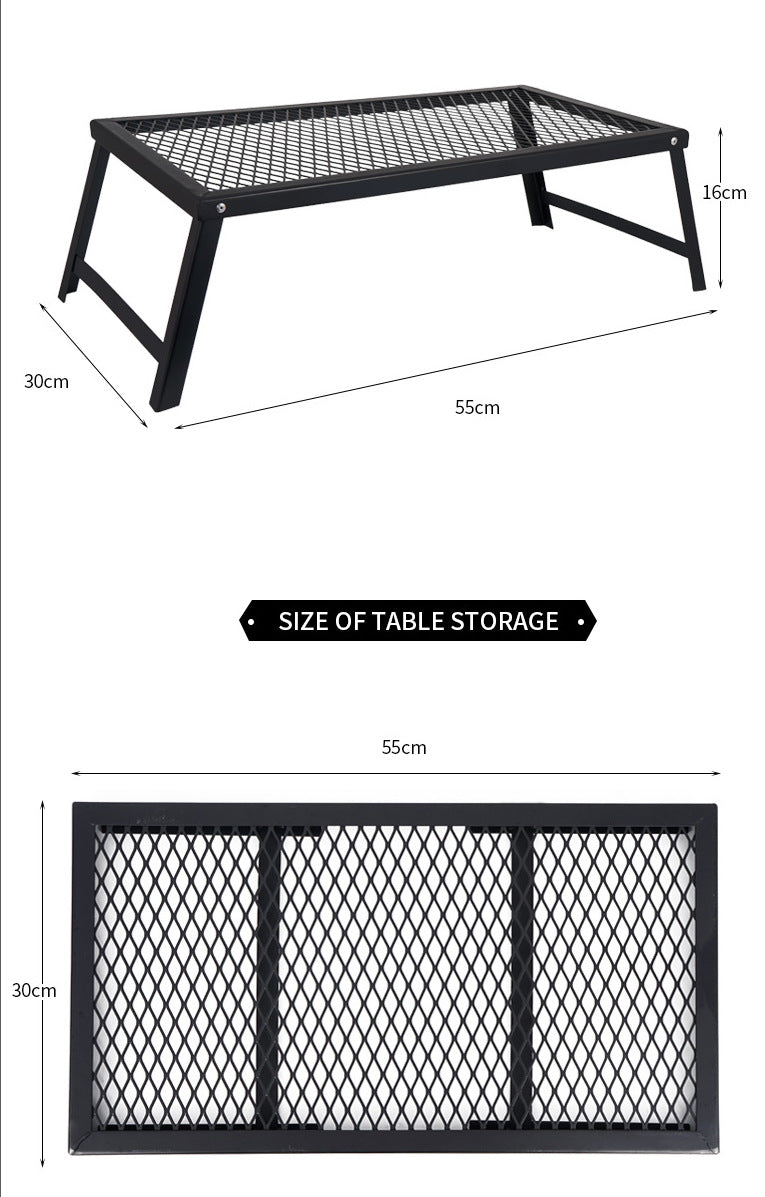 Folding Camping Table Steel Foldable Portable Picnic Outdoor Mini Desk