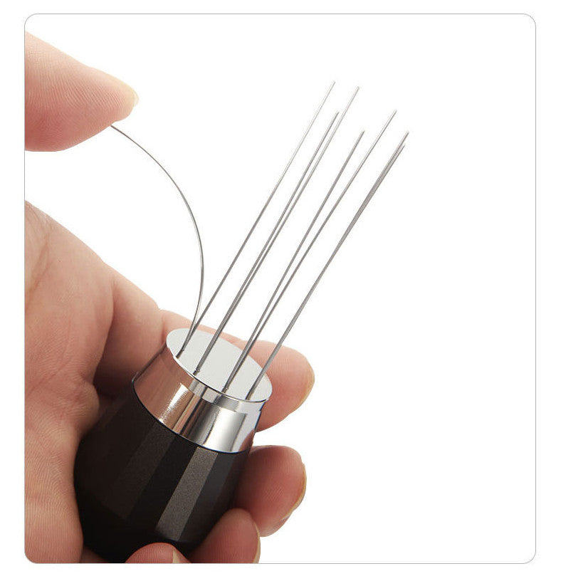 Espresso Coffee Stirrer Aluminum Alloy Coffee Stirring Distribution Tool Black