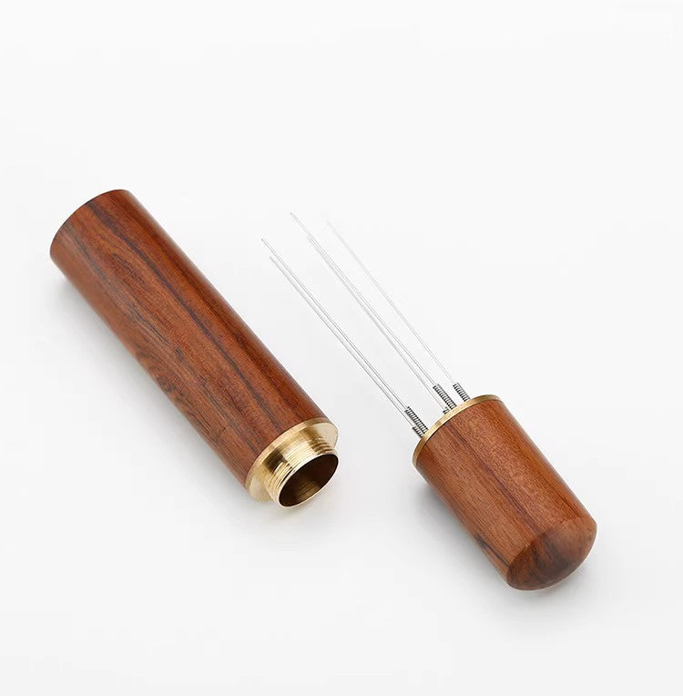 Espresso Coffee Stirrer Coffee Stirring Tool with Coffee Distributor Needle - Rosewood