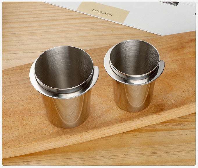 58mm Coffee Dosing Cup Stainless Steel Coffee Machine Powder Cup