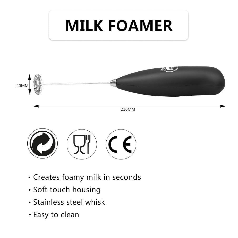 Electric Milk Frother - Black