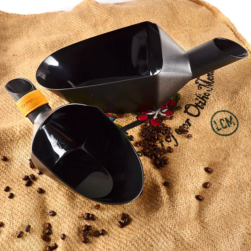 Coffee Bean Shovel Scoop Plastic Coffee Beans Measuring Scoop Black 1.5KG