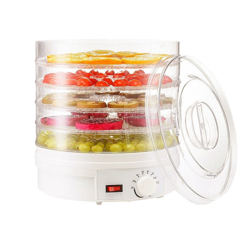 Electric Food Dehydrator Portable Fruit Vegetable Dryer Machine White