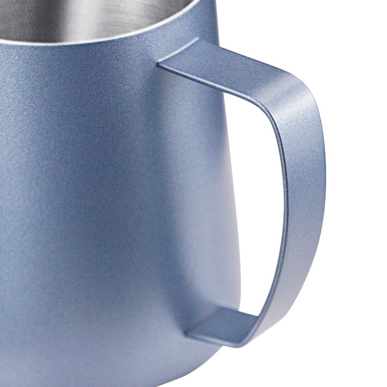 Milk Frothing Jug Stainless Steel 700ML Blue