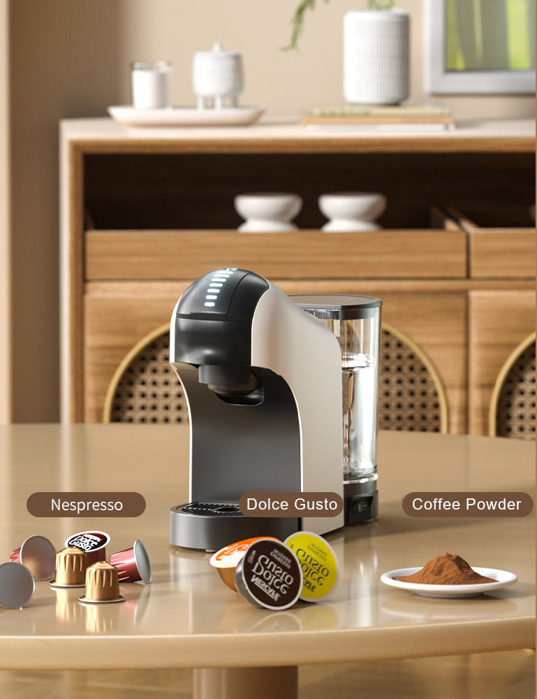 Italian Espresso Capsule Machine 3-in-1 Multi Capsule Pod Coffee Machine