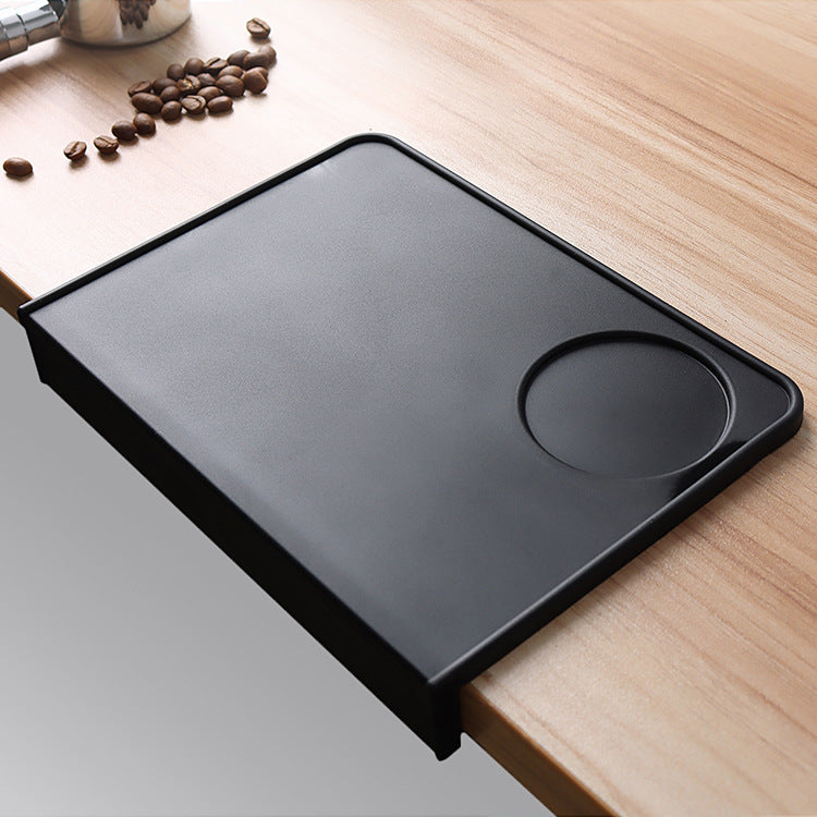 Anti-Skid Coffee Tamper Mat - Food Safe Silicone Rubber Black