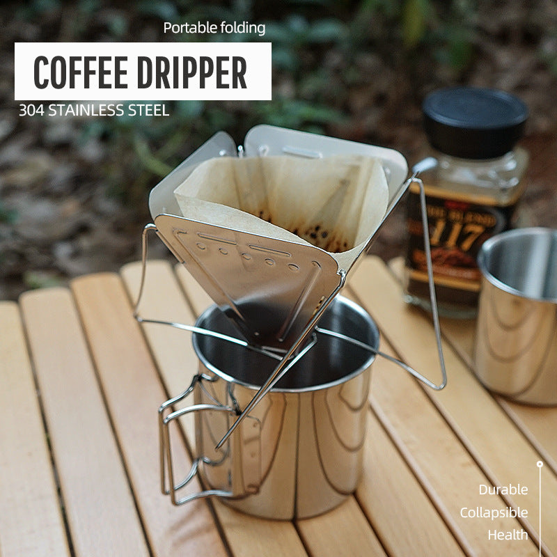 Foldable Pour Over Coffee Dripper Filter Holder