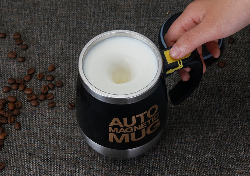 Automatic Stirring Coffee Cup Portable Auto Self Stirring Coffee Mug Black 400ML