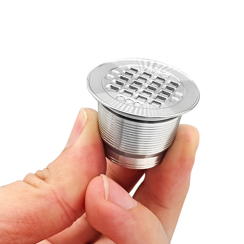 Reusable Nespresso Capsule - Stainless Steel Refillable Square Holes Capsule