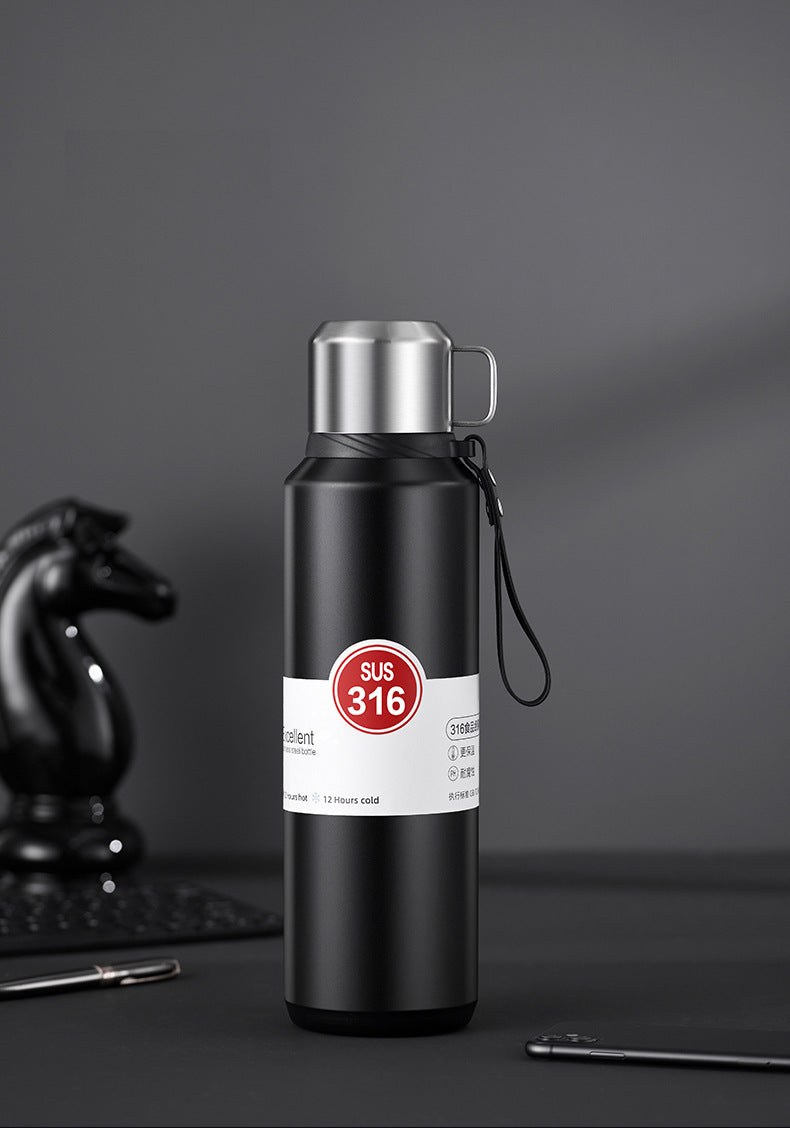 1L Double-Wall Stainless Steel Vacuum Insulated Water Bottle