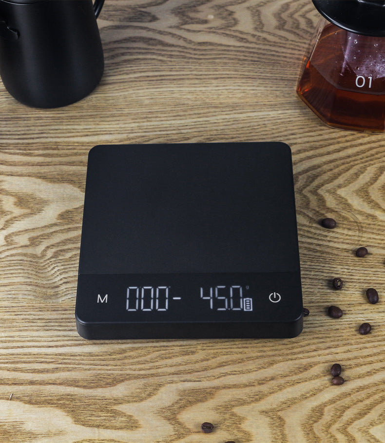 Rechargeable Digital Barista Coffee Scale with Timer: 3KG/0.1G