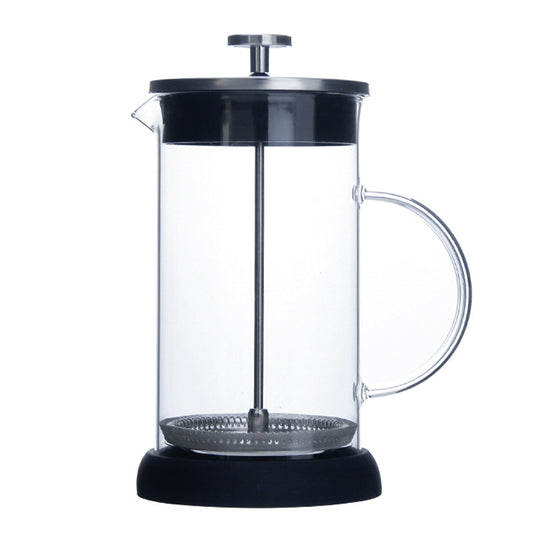 Glass French Press Coffee Maker with Stainless Steel Filter 1L