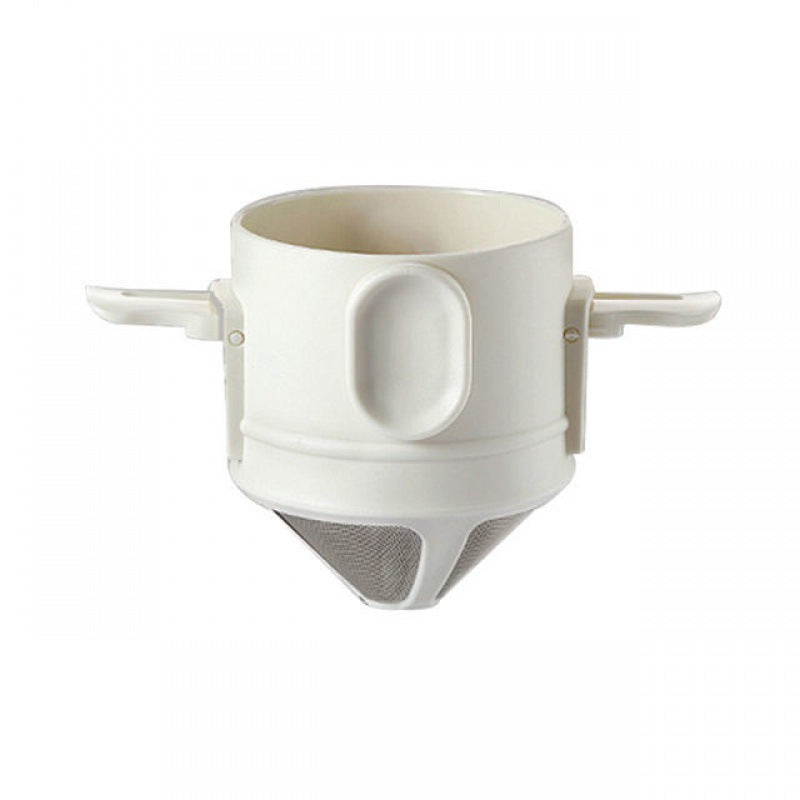 Foldable Portable Coffee Filter -- White