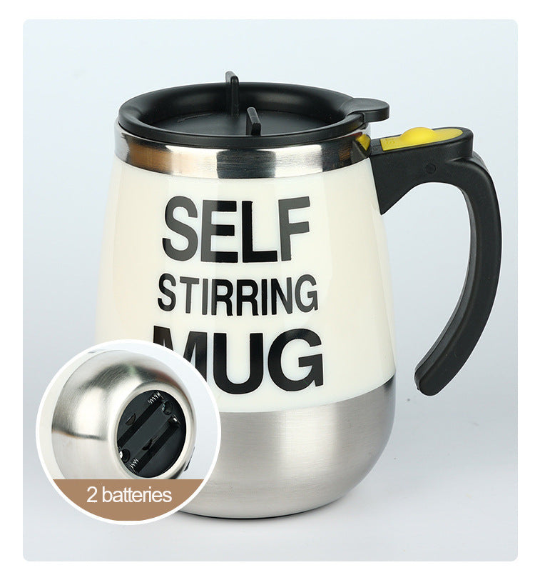 Automatic Stirring Coffee Cup Portable Auto Self Stirring Coffee Mug White 400ML