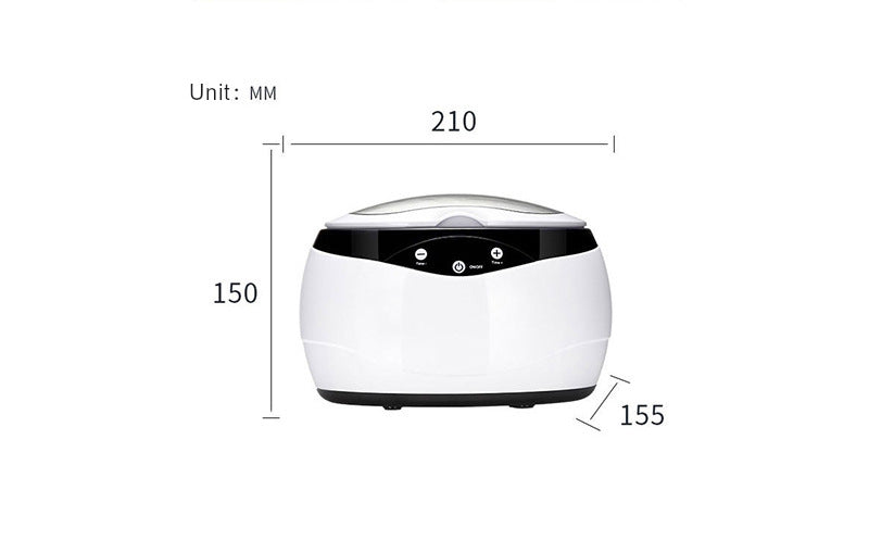 Ultrasonic Multi-Purpose Jewelry Cleaner White 600ML