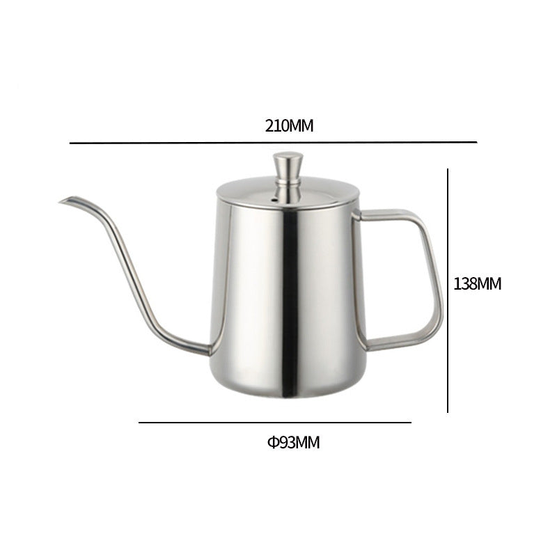 Gooseneck Kettle Stainless Steel Pour Over Coffee Pot 350ml