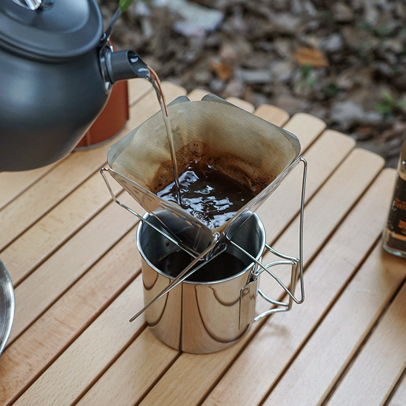 Foldable Pour Over Coffee Dripper Filter Holder