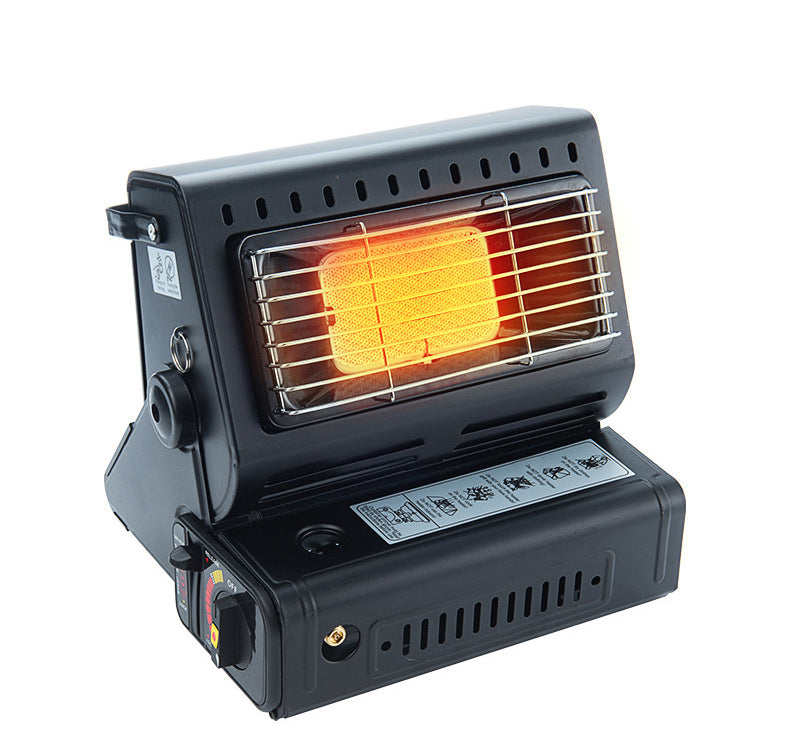 Portable Outdoor Gas Heater & Cooker Stove 2-in-1 Camping Heater with Grill