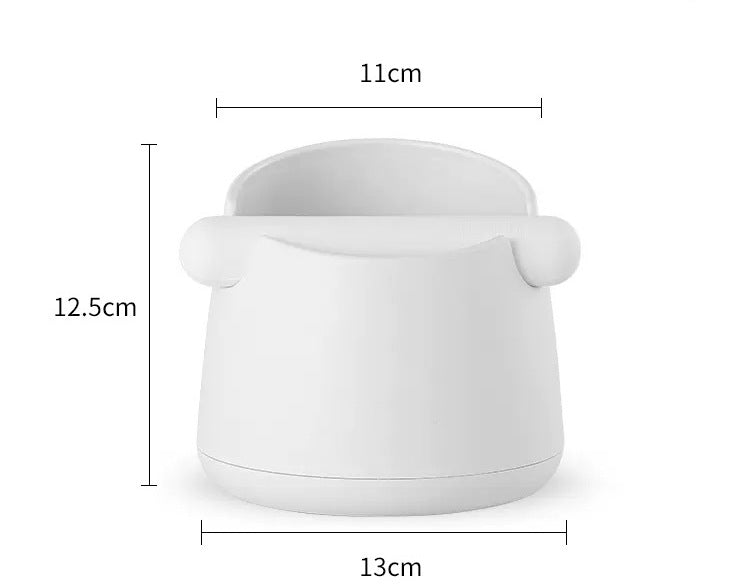 Coffee Knock Box for Barista Coffee Grind White