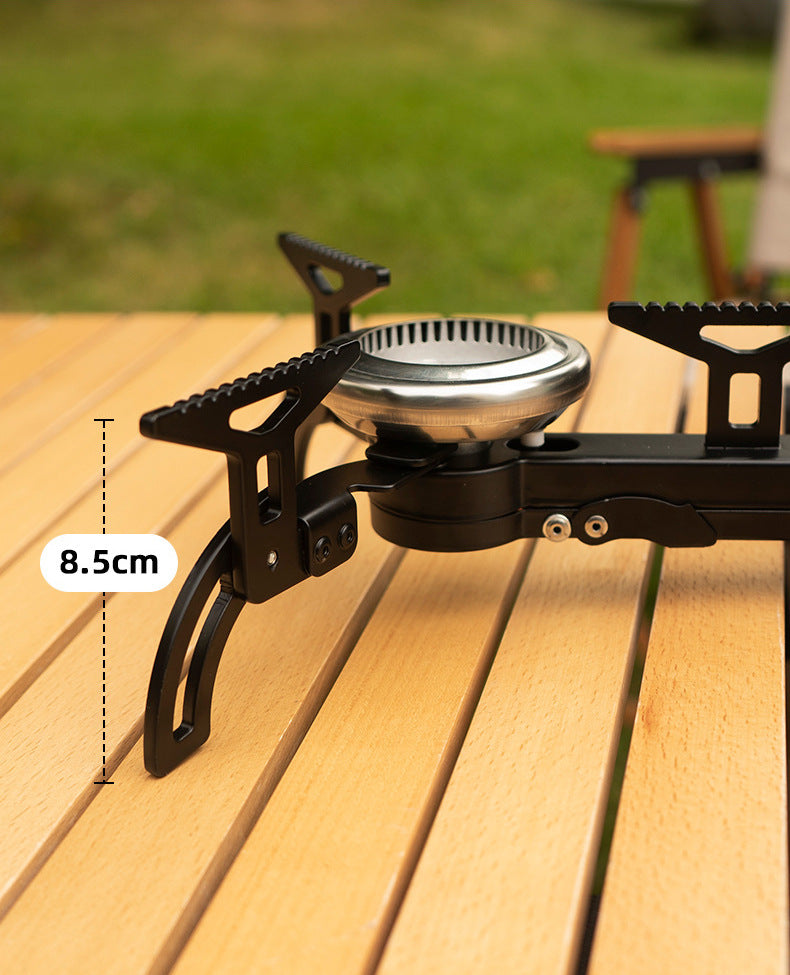 Compact Folding Gas Stove - Portable Outdoor Cooking Grill & Windproof Picnic Cooker