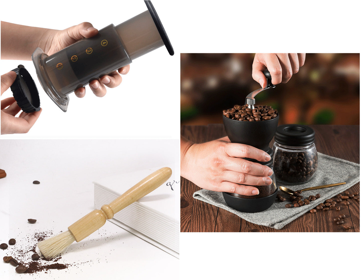 Portable Espresso Coffee Maker with Filter Paper Kit