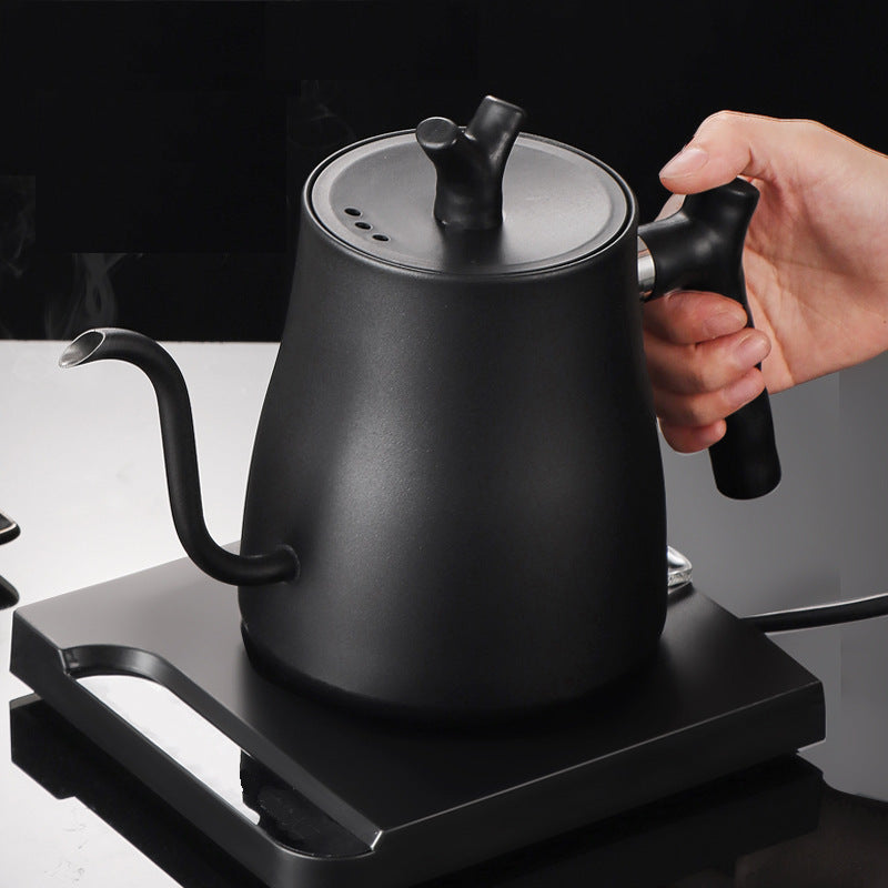 Pour-over Electric Kettle Gooseneck Kettle for Coffee and Tea 1000W Black 1L