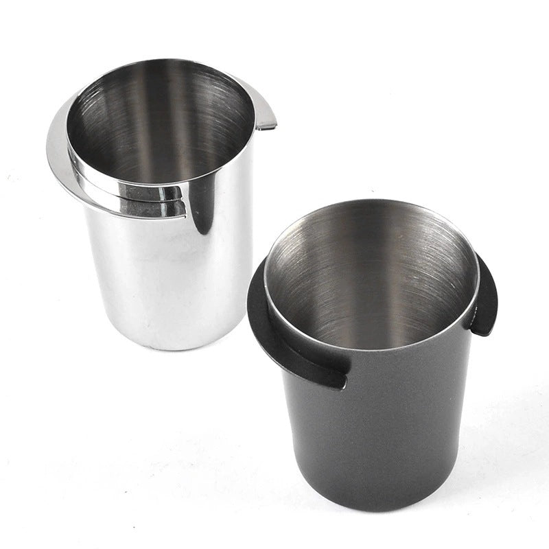 53mm Coffee Dosing Cup Stainless Steel Coffee Machine Powder Cup Black