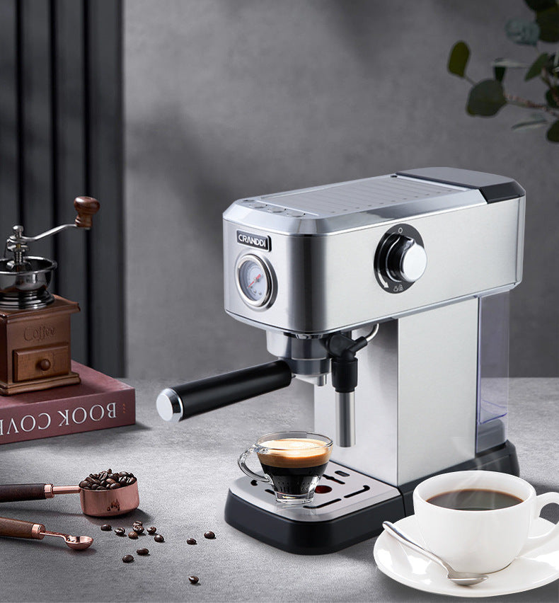 Compact Barista Espresso Machine Silver 1.5L