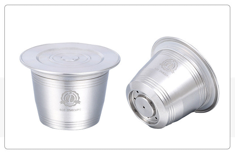 Reusable Nespresso Capsule - Stainless Steel Refillable Single Hole Capsule