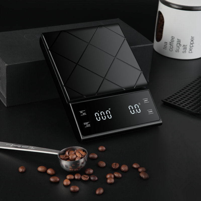 Digital Kitchen Scale Barista Coffee Scale with Timer 5KG/0.1G Black