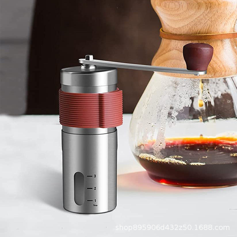 Manual Coffee Grinder Stainless Steel with ceramic Burr Grinder Mill