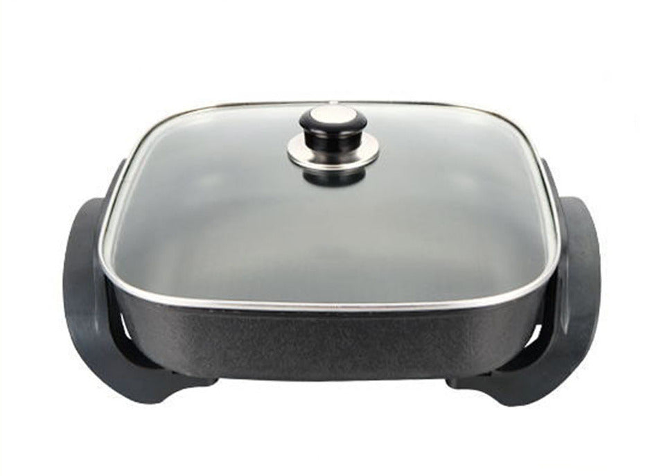 Square Electric Frying Pan 2L Black 1500W