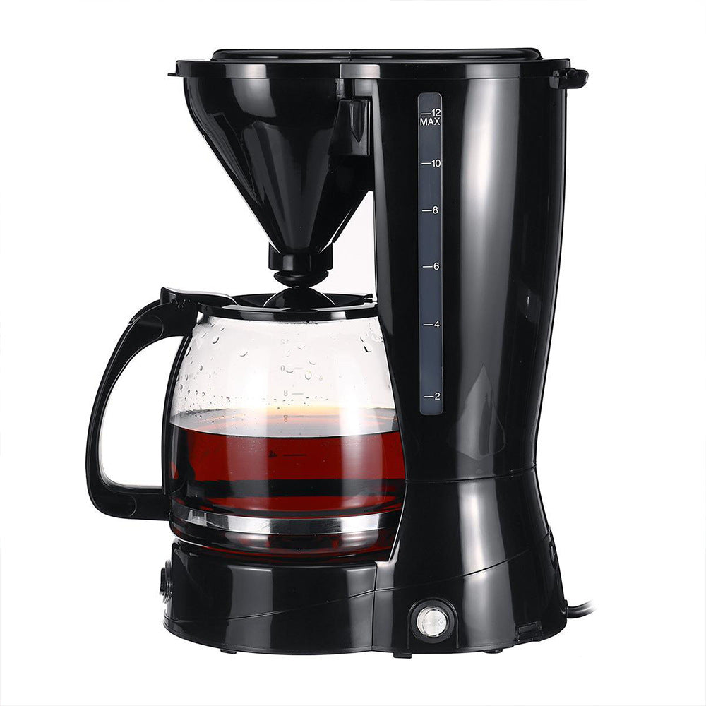 Electric Drip Filter Coffee Maker Black 1.2L