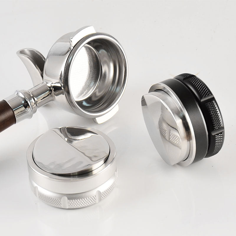 Adjustable Depth Coffee Tamper & Distributor 58mm Silver